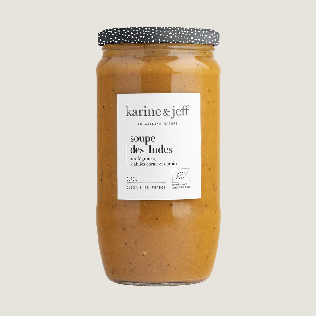 Soupe des Indes - aux légumes, lentilles corail et cumin 78 cl