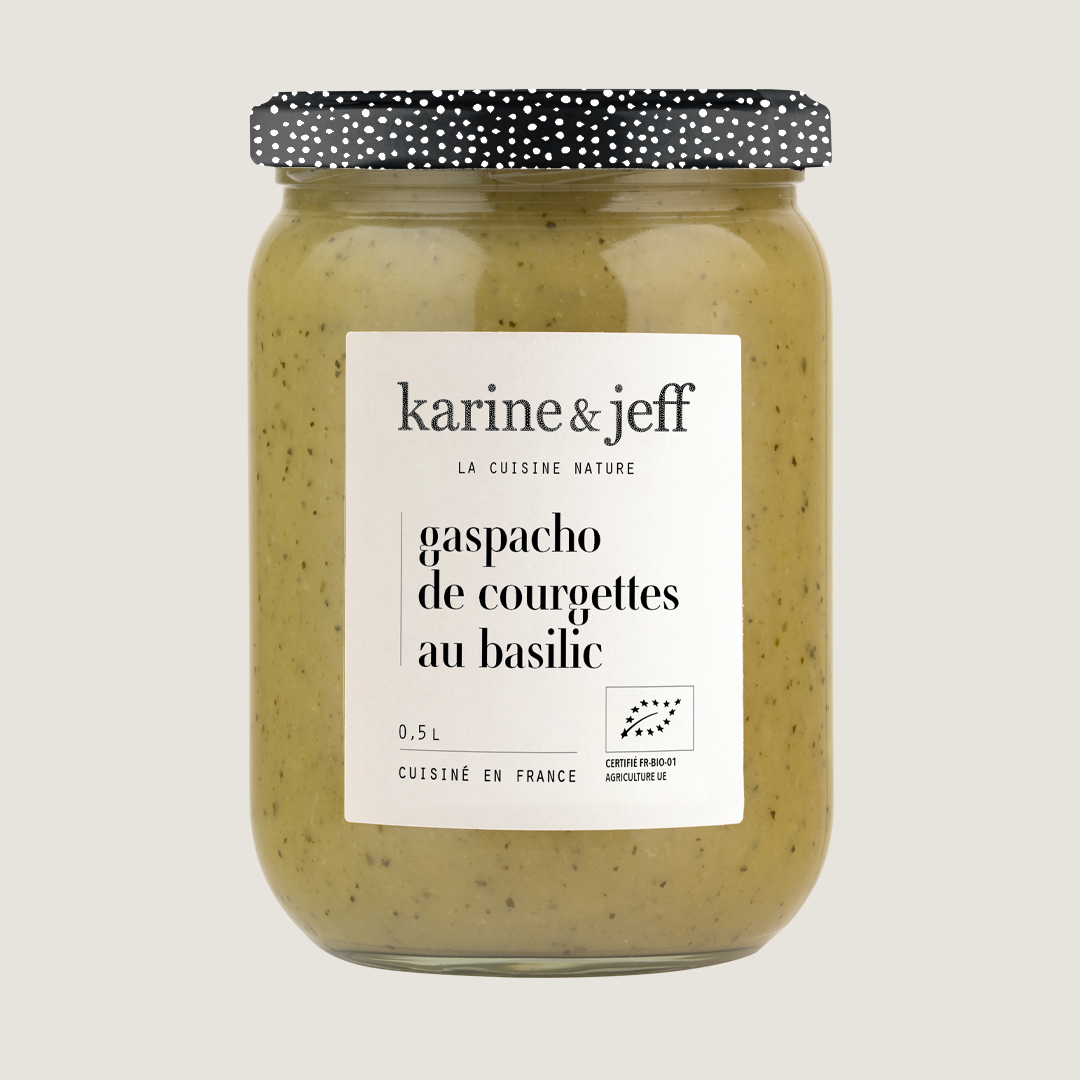 Gaspacho de courgettes et basilic 50 cl