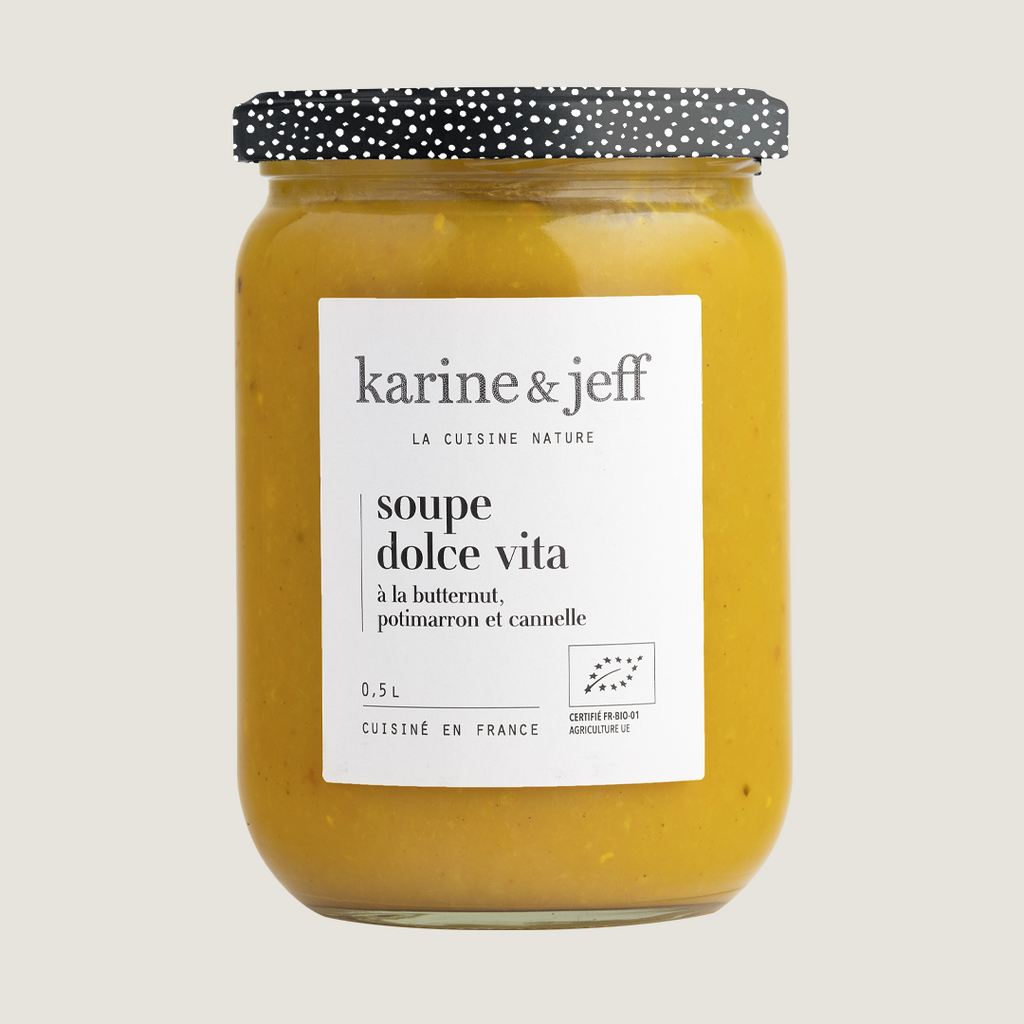 Soupe Dolce Vita - à la butternut, potimarron et cannelle 50 cl