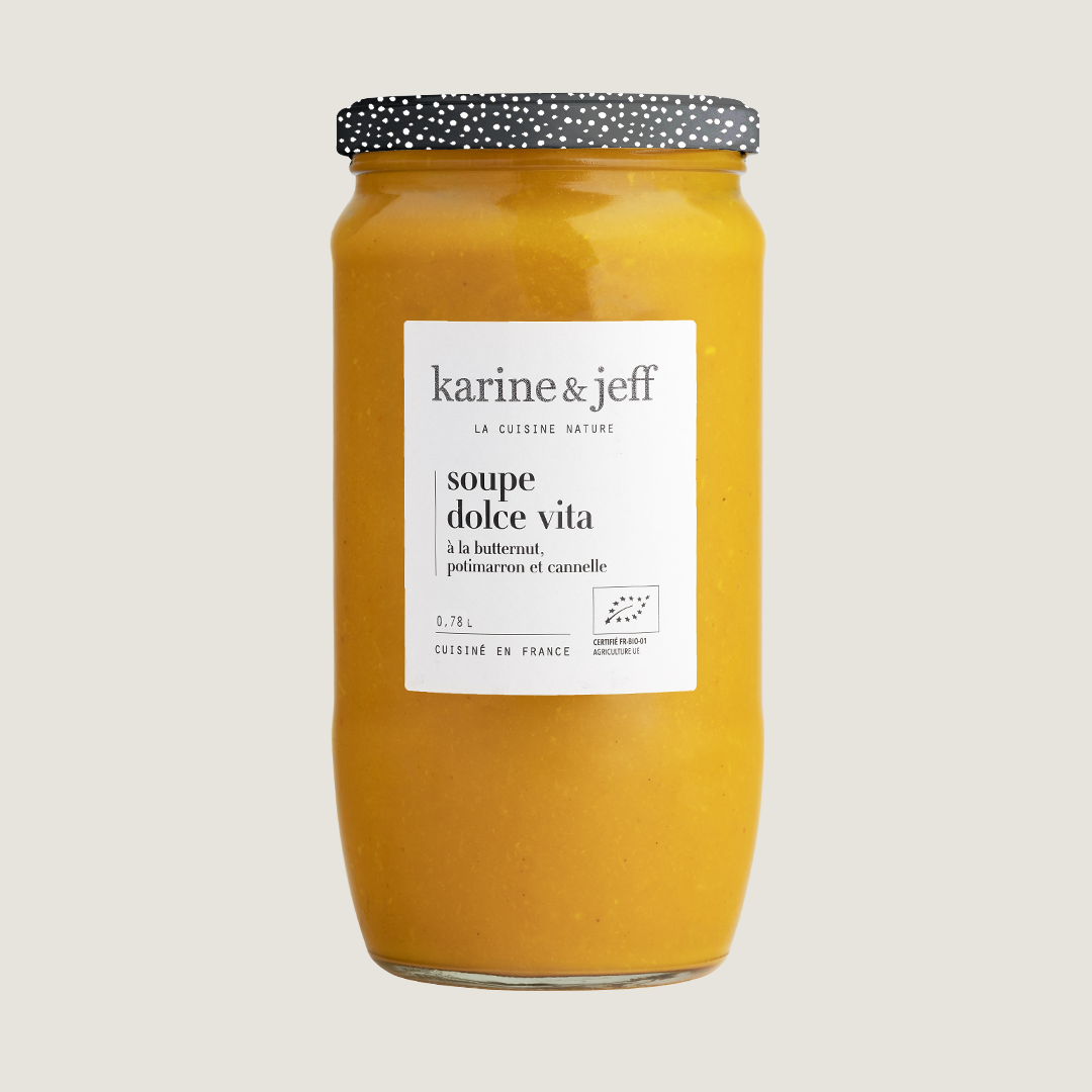 Soupe Dolce Vita - à la butternut, potimarron et cannelle 78 cl