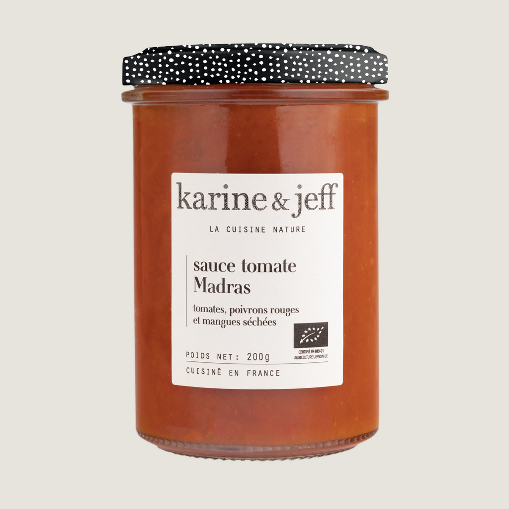 Sauce tomate Madras - tomates, poivrons rouges et mangues séchées