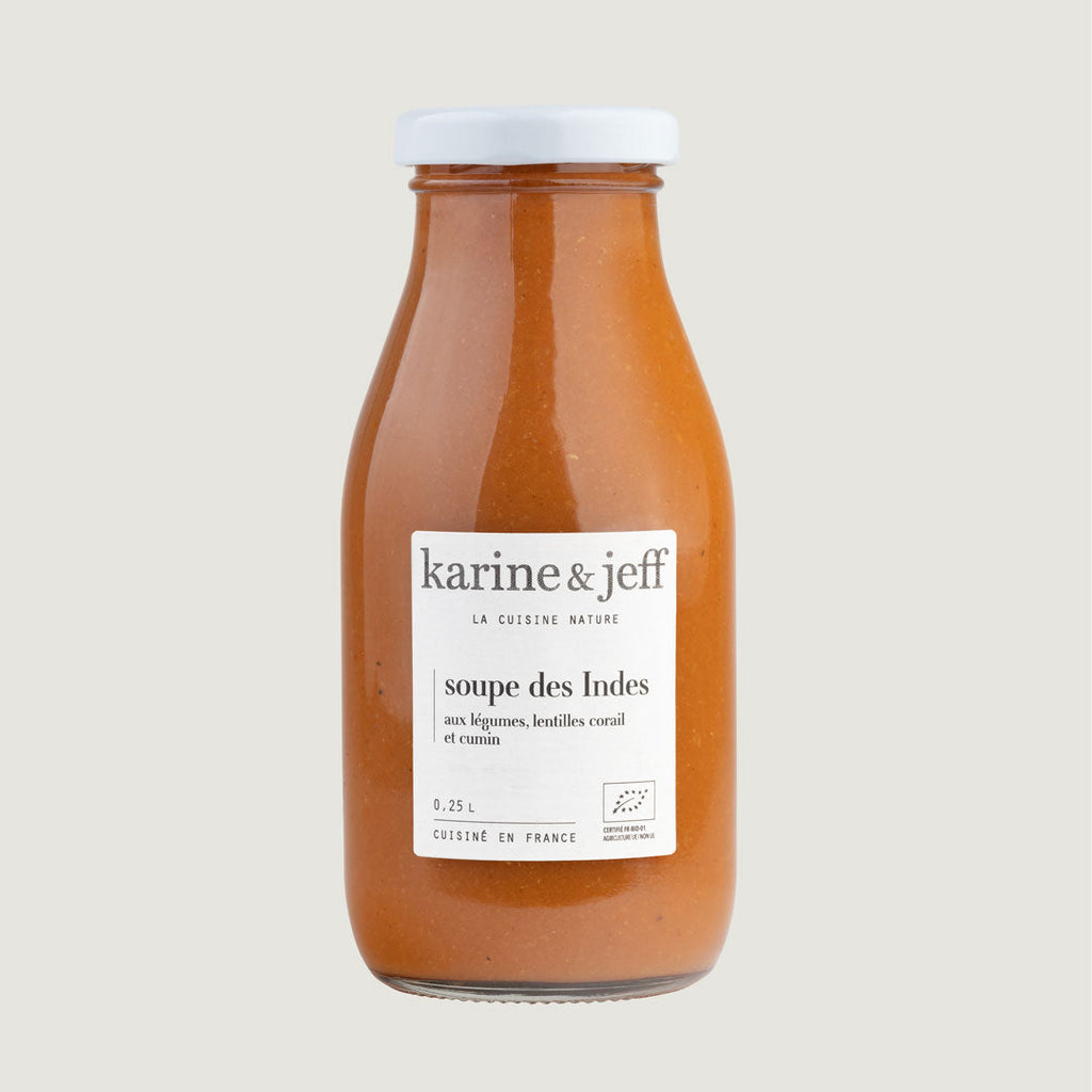Soupe des Indes - aux légumes, lentilles corail et cumin 25 cl