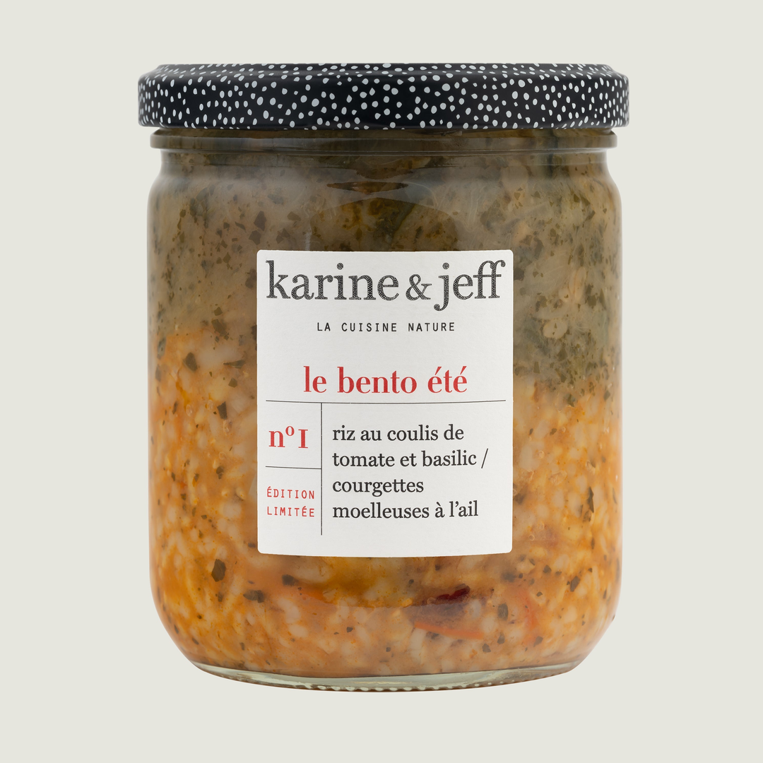 Le bento été n°1, riz au coulis de tomate et basilic Image