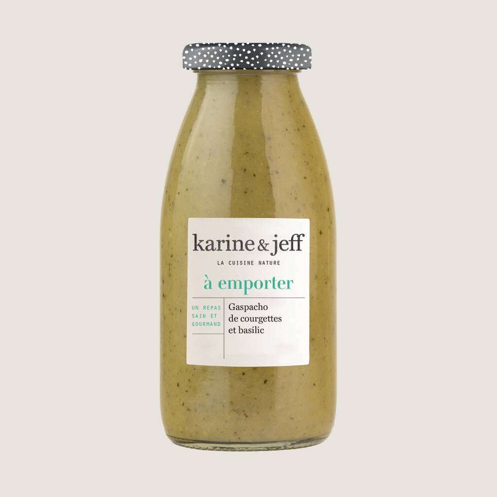 Gaspacho de courgettes et basilic 25 cl