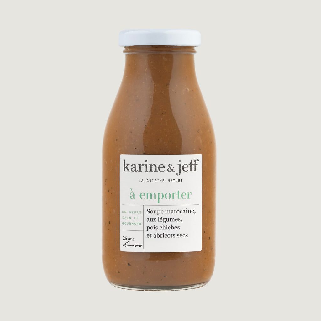 Soupe Marocaine - aux légumes, pois chiches et abricots secs 25 cl